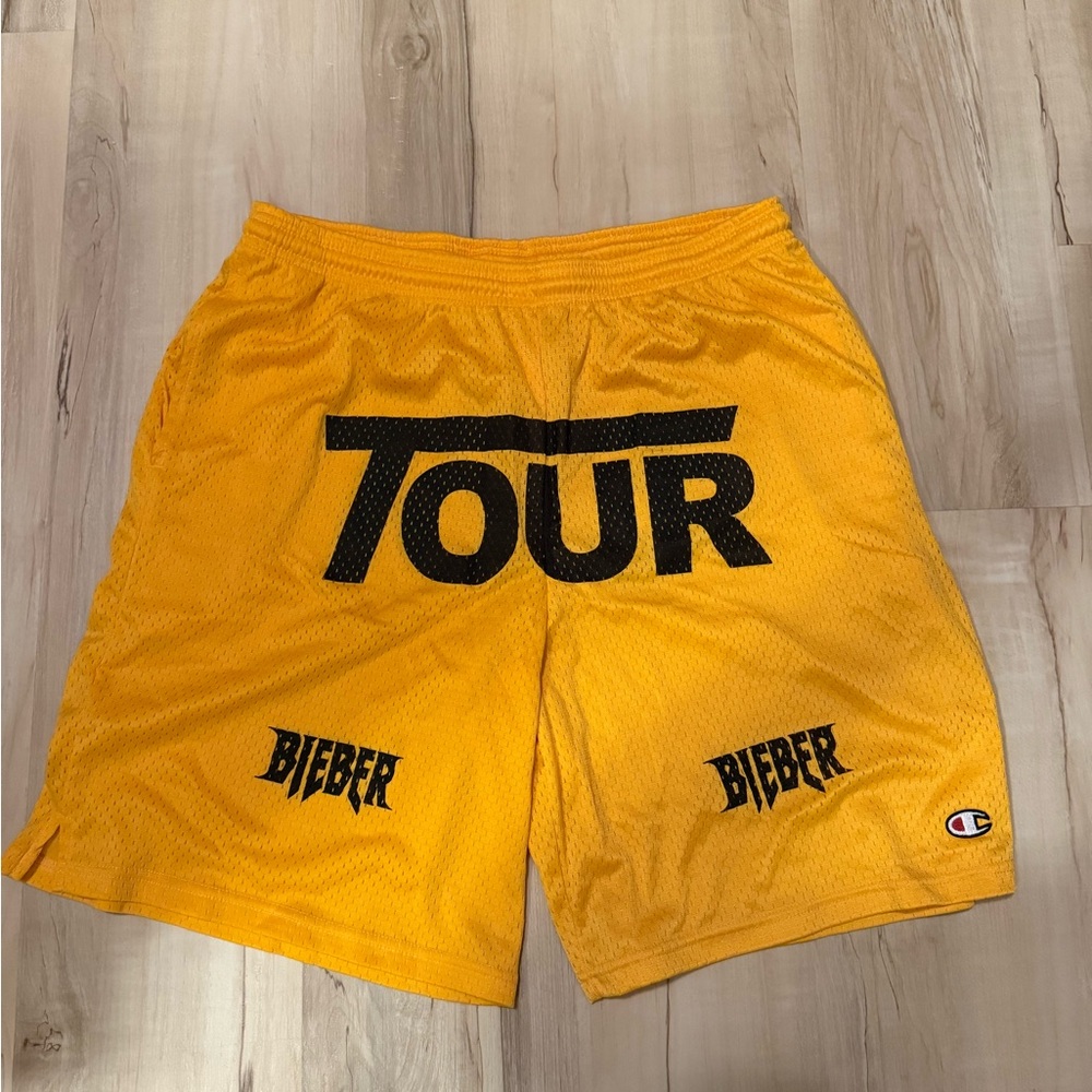 Champion Tour Graphic Yellow Men's Athletic Shorts